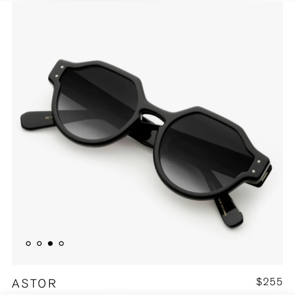 KREWE Astor Sunglasses - Black + Shadow